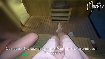 Russian couple's public hotel sauna rendezvous with foreigner
