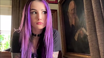 Step sister's unexpected splatter on Stepbrother's man-meat in family therapy session
