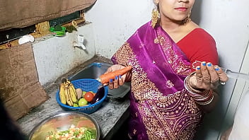 Desi nymph gets torn up rock-hard in the kitchen