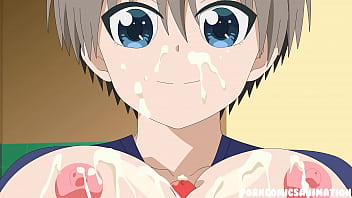 Hana Uzaki's super-naughty ride: hard-core parody with hard-core fuck-a-thon and animation