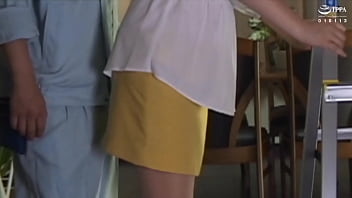 A married damsel gets intimate with another guy while her hubby is nearby