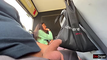 A chance encounter led to a hand job and suck off on a crowded bus