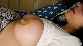Shaking ejaculation from heavy nipple stimulation