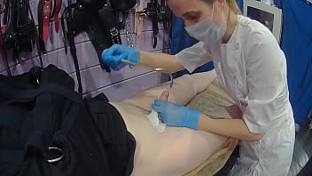 First-timer dame in homemade limit restrain limit restrain bondage movie with medical fetish elements