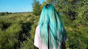 Asian teenager obeys and gives herself to be torn up by the river