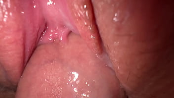 Mighty close-up of teenager beaver penetration, off the hook internal jizz shot