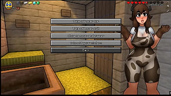 Alex gives the ultimate hand-job in HornyCraft's Minecraft parody game