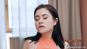 Wonderful sweetheart Skye Wood's solo kitchen masturbation session