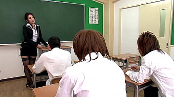 Asian professor gives suck off to her school dolls before engaging in three-way and inner climax
