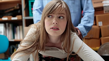 Teenage thief caught stealing panties, penalized with tough fuck-fest on xvideos